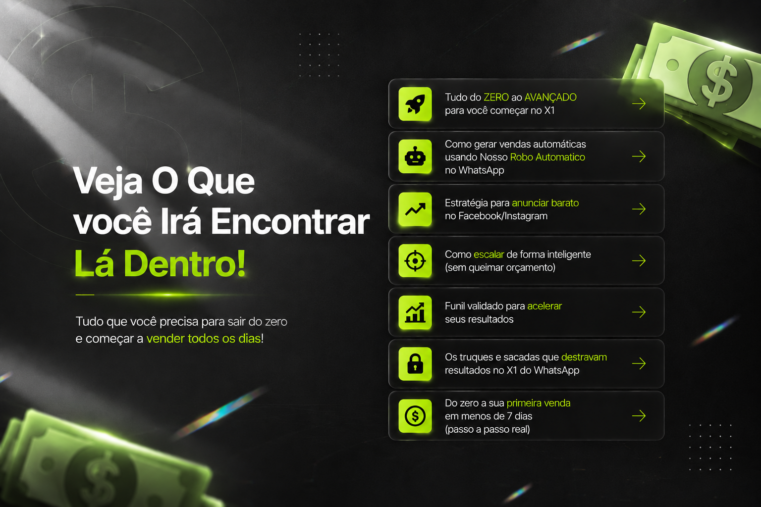 Veja o que você irá encontrar lá dentro